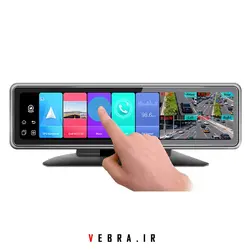 آینه مانیتوردار سیم کارتی خودرو با 4 دوربین مدل T88