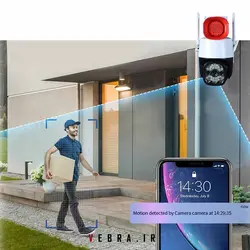 دوربین وای فای اسپید دام آژیر دار p10