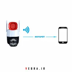 دوربین وای فای اسپید دام آژیر دار p10