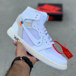 جردن 1 آف وایت Jordan 1 Retro High Off-White White