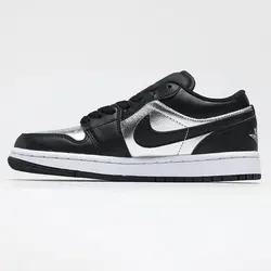 جردن 1 بلک متالیک سیلور Kordan 1 Low Black Metallic Silver