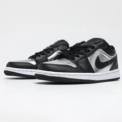 جردن 1 بلک متالیک سیلور Kordan 1 Low Black Metallic Silver