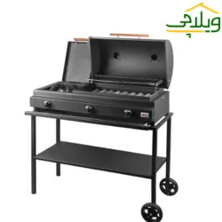 باربیکیو ذغالی مشکی و زرد BYRT-062