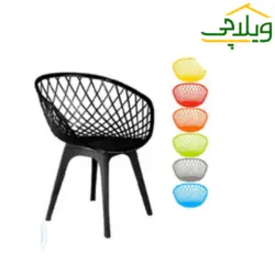 صندلی بامبو چهارپایه پلاستیکی بنیزان کد BA 520