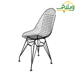 صندلی پاپیتال پایه ایفلی آبکاری بنیزان کد P 530