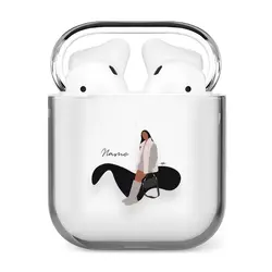 قاب ایرپاد وینا با اسم دلخواه مدل Puffer Girl