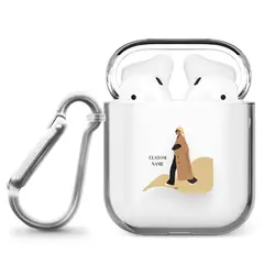 قاب ایرپاد وینا با اسم دلخواه مدل Camel Coat
