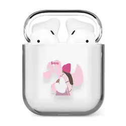 قاب ایرپاد وینا با اسم دلخواه مدل Pink Beanie