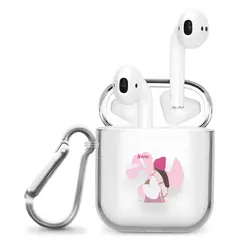 قاب ایرپاد وینا با اسم دلخواه مدل Pink Beanie