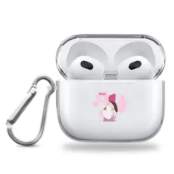 قاب ایرپاد وینا با اسم دلخواه مدل Pink Beanie