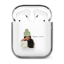 قاب ایرپاد وینا با اسم دلخواه مدل Green Beanie