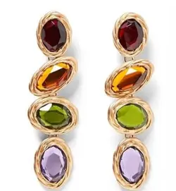 گوشواره 4 رنگ طرح زارا