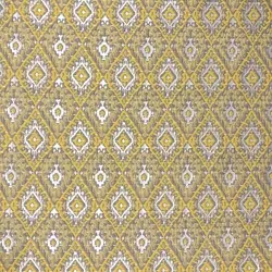پارچه ژاکارد کوک دوزی ترک طرح لوزی خردلی کد 2832