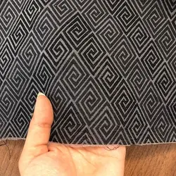 پارچه ژاکارد مونو (تابستانی) طرح لوزی نوک مدادی کد 2837