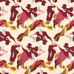 پارچه کرپ بوگاتی طرح آبرنگی رنگ سرخابی کد 959