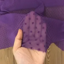 پارچه حریر اشکی رنگ بنفش کد 147