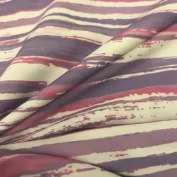 پارچه کرپ بوگاتی طرح راه راه رنگ بنفش صورتی کد 919