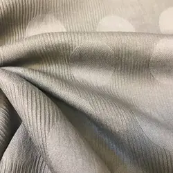 پارچه کریشه ژاکارد طرح توپی رنگ طوسی کد 306