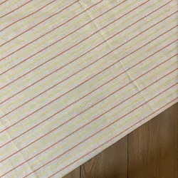 پارچه لنین نچرال راه راه کرم کد 2811