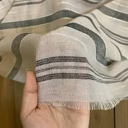 پارچه لنین کنفی کوک دار صورتی کد 2824