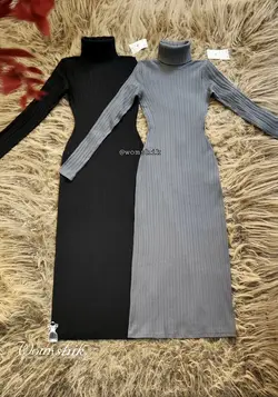 پیراهن یقه اسکی آستین بلند ZARA کد 342