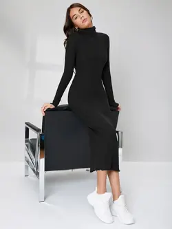 پیراهن یقه اسکی آستین بلند ZARA کد 342