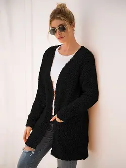 ژاکت بافت بلند وارداتی کد 348
