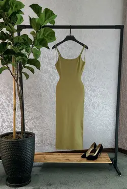 پیراهن زیتونی AMISU کد 413