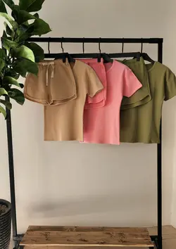 ست تیشرت شلوارک کد 399