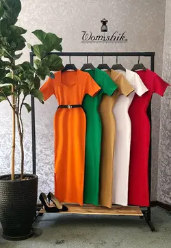 پیراهن یقه دلبری کد 430