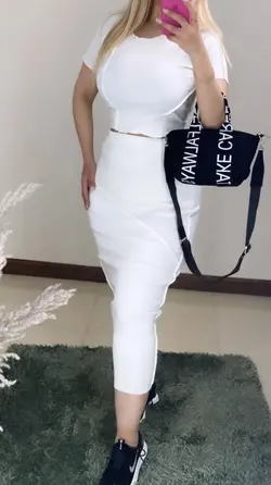 ست کراپ و دامن کد 431