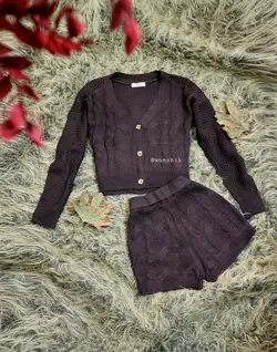 ست ژاکت و شلوارک ترک کد 361