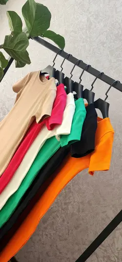 پیراهن یقه گرد ساده کد 463