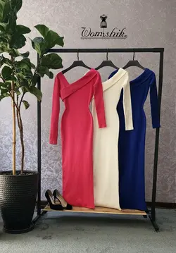 پیراهن ماکسی یقه برگردان کد 435