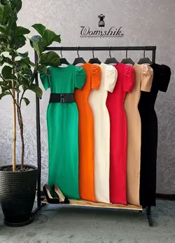 پیراهن آستین کوتاه پفی کد 437