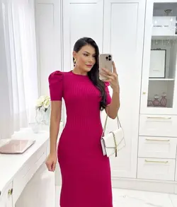 پیراهن آستین کوتاه پفی کد 437