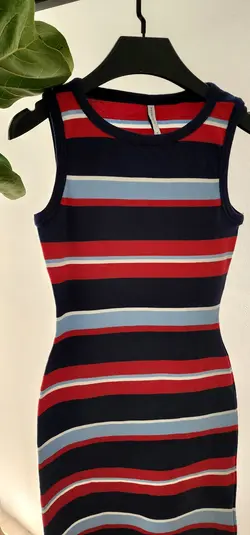 پیراهن حلقه ای راه راه کد 395