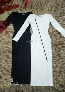 پیراهن ماکسی زیپ دار کد 381