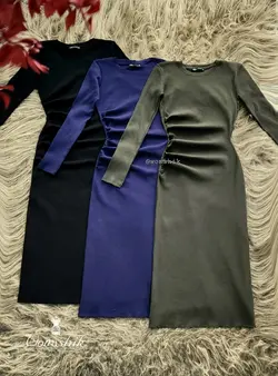 پیراهن پهلو چین دار ZARA کد 394