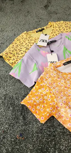 پیراهن گل گلی ZARA کد 495