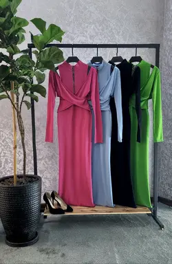 پیراهن طرح پلیسه ضربدری کد 421