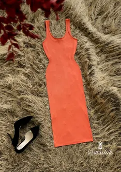 پیراهن حلقه ای نارنجی کد 396