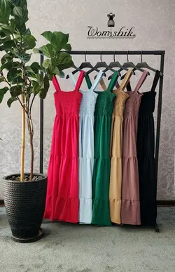 پیراهن ساحلی ابر و بادی کد 462