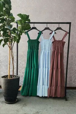 پیراهن ساحلی ابر و بادی کد 462