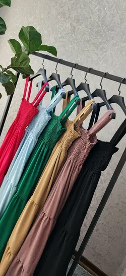 پیراهن ساحلی ابر و بادی کد 462