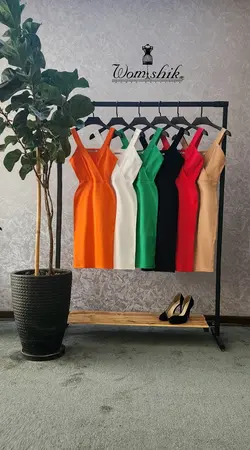 پیراهن ضربدری کوتاه کد 498