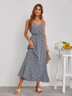 پیراهن پنبه ای گلدار کد 419