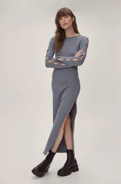 پیراهن آستین دکمه دار NASTY GAL کد 335