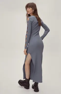 پیراهن آستین دکمه دار NASTY GAL کد 335