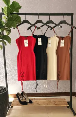 پیراهن پرچ ZARA کد 410